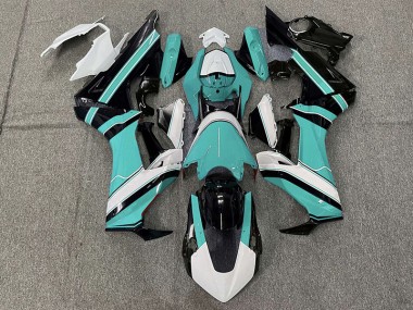 Cyan Brillant Blanc & Noir 2017-2023 Honda CBR1000RR Carénage Moto