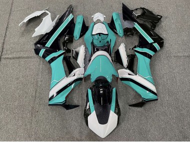 Cyan Brillant Blanc & Noir 2017-2023 Honda CBR1000RR Carénage Moto