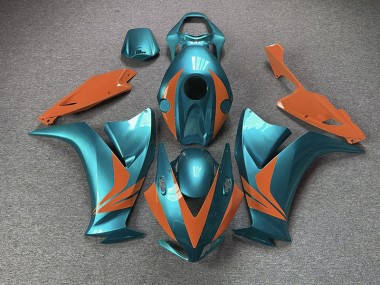 Cyan Brillant & Orange 2012-2016 Honda CBR1000RR Carénage Moto