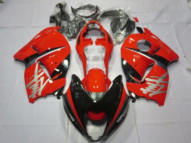 Décalcomanie Argentée Rouge & Noire 1997-2007 Suzuki GSXR 1300 Carénage Moto