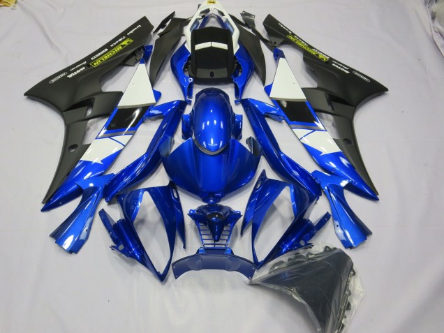 Depp Bleu Avec Décalcomanie Jaune 2006-2007 Yamaha R6 Carénage Moto Depp Bleu Avec Décalcomanie Jaune 2006-2007 Yamaha R6 Carénage Moto