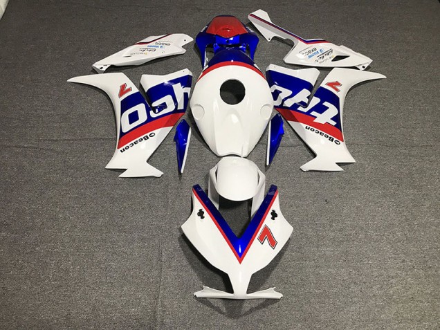 Design De Course Blanc 2012-2016 Honda CBR1000RR Carénage Moto Design De Course Blanc 2012-2016 Honda CBR1000RR Carénage Moto