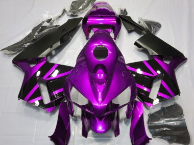 Design Violet & Noir Brillant 2005-2006 Honda CBR600RR Carénage Moto