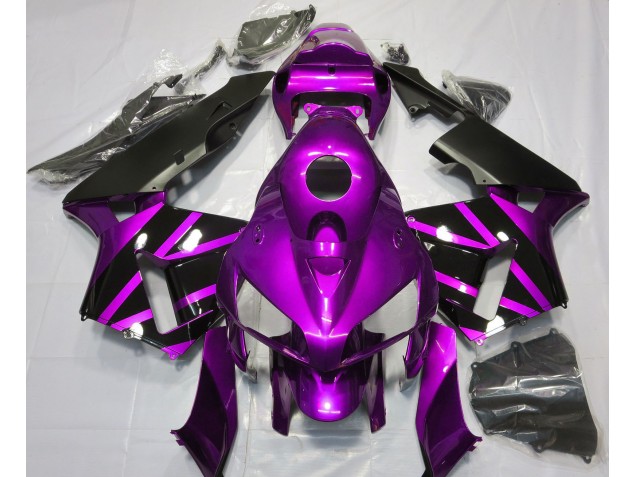Design Violet & Noir Brillant 2005-2006 Honda CBR600RR Carénage Moto Design Violet & Noir Brillant 2005-2006 Honda CBR600RR Carénage Moto