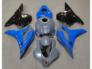 Double Bleu Sur Gris 2009-2012 Honda CBR600RR Carénage Moto