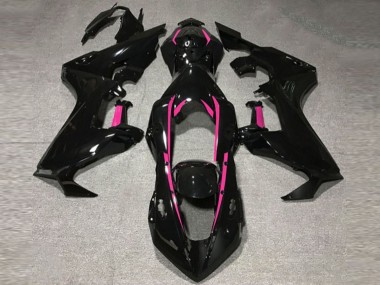 Doublure Noir Brillant & Rose 2017-2023 Honda CBR1000RR Carénage Moto