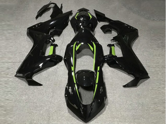 Doublure Noir Brillant & Vert Citron 2017-2023 Honda CBR1000RR Carénage Moto Doublure Noir Brillant & Vert Citron 2017-2023 Honda CBR1000RR Carénage Moto