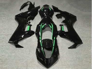 Doublure Noir Brillant & Vert Forêt 2017-2023 Honda CBR1000RR Carénage Moto