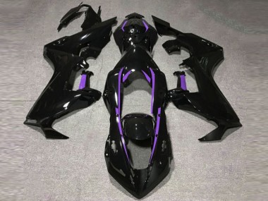 Doublure Noire Brillante & Violette 2017-2023 Honda CBR1000RR Carénage Moto