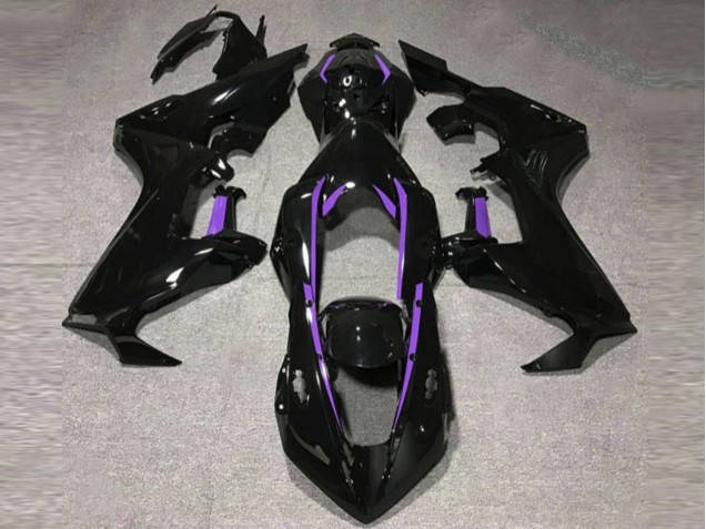 Doublure Noire Brillante & Violette 2017-2023 Honda CBR1000RR Carénage Moto Doublure Noire Brillante & Violette 2017-2023 Honda CBR1000RR Carénage Moto