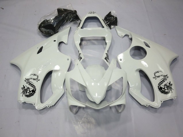 Dragon Blanc 2001-2003 Honda CBR600 F4i Carénage Moto Dragon Blanc 2001-2003 Honda CBR600 F4i Carénage Moto