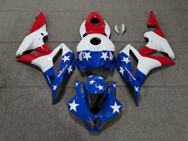 Drapeau Américain 2007-2008 Honda CBR600RR Carénage Moto Drapeau Américain 2007-2008 Honda CBR600RR Carénage Moto