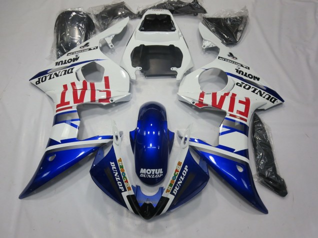 Fiat Bleu Profond 2005 Yamaha R6 Carénage Moto Fiat Bleu Profond 2005 Yamaha R6 Carénage Moto