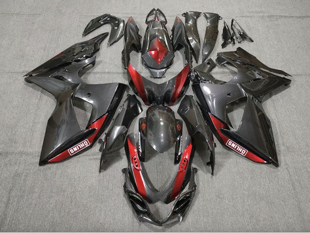 Fibre De Carbone Rouge 2009-2016 Suzuki GSXR 1000 Carénage Moto Fibre De Carbone Rouge 2009-2016 Suzuki GSXR 1000 Carénage Moto