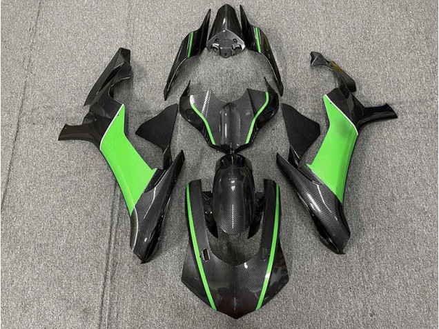 Fibre De Carbone & Vert 2015-2019 Yamaha R1 Carénage Moto Fibre De Carbone & Vert 2015-2019 Yamaha R1 Carénage Moto