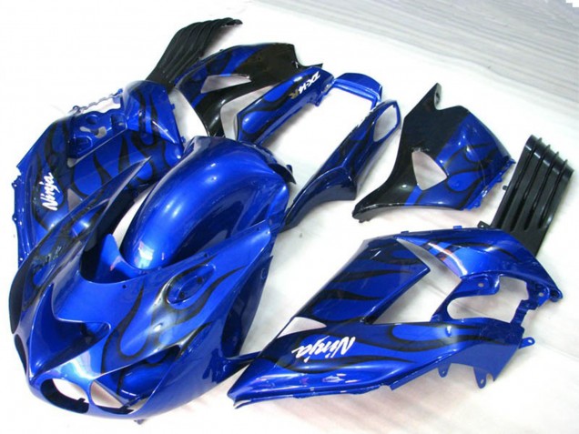Flamme Bleue 2006-2011 Kawasaki ZX14R Carénage Moto Flamme Bleue 2006-2011 Kawasaki ZX14R Carénage Moto