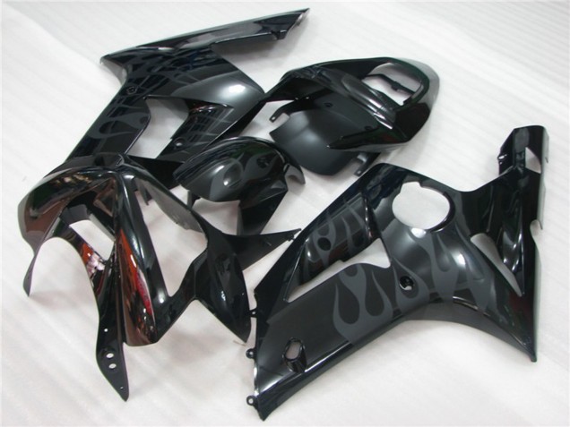 Flamme Noire 2003-2004 Kawasaki ZX6R Carénage Moto Flamme Noire 2003-2004 Kawasaki ZX6R Carénage Moto