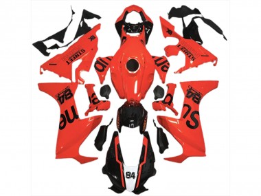 Flava De La Rue Rouge 2017-2023 Honda CBR1000RR Carénage Moto
