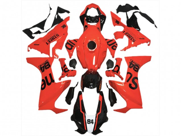 Flava De La Rue Rouge 2017-2023 Honda CBR1000RR Carénage Moto Flava De La Rue Rouge 2017-2023 Honda CBR1000RR Carénage Moto