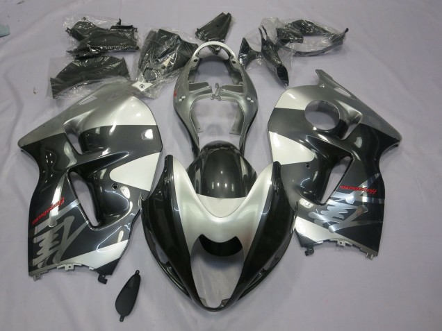 Gris & Argent 1997-2007 Suzuki GSXR 1300 Carénage Moto Gris & Argent 1997-2007 Suzuki GSXR 1300 Carénage Moto