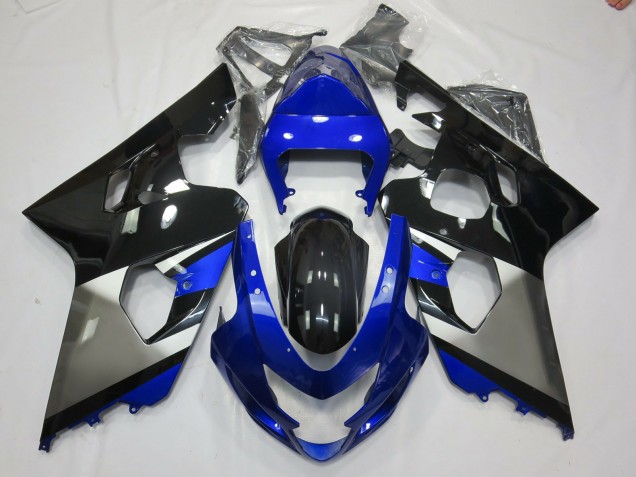 Gris Bleu & Noir 2004-2005 Suzuki GSXR 600-750 Carénage Moto Gris Bleu & Noir 2004-2005 Suzuki GSXR 600-750 Carénage Moto