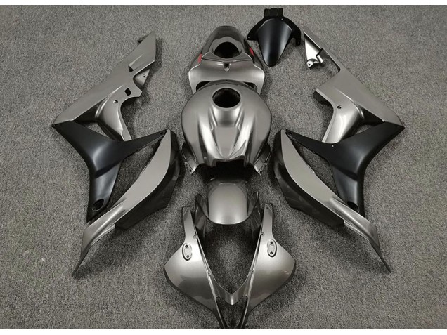 Gris Brillant & Noir 2007-2008 Honda CBR600RR Carénage Moto Gris Brillant & Noir 2007-2008 Honda CBR600RR Carénage Moto