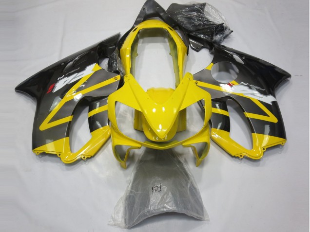 Jaune & Argent 2004-2007 Honda CBR600 F4i Carénage Moto Jaune & Argent 2004-2007 Honda CBR600 F4i Carénage Moto