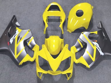 Jaune & Argent Mat 2001-2003 Honda CBR600 F4i Carénage Moto