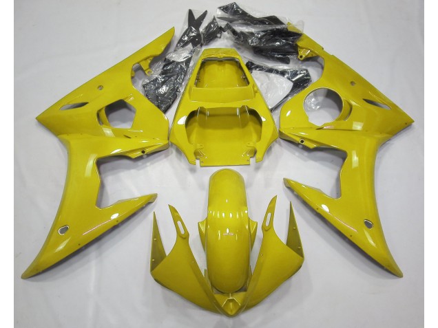 Jaune Brillant 2003-2004 Yamaha R6 Carénage Moto Jaune Brillant 2003-2004 Yamaha R6 Carénage Moto