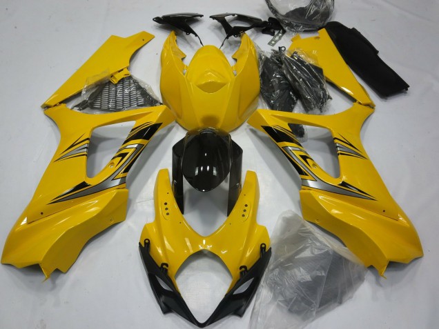 Jaune Brillant 2007-2008 Suzuki GSXR 1000 Carénage Moto Jaune Brillant 2007-2008 Suzuki GSXR 1000 Carénage Moto