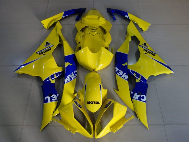 Jaune Brillant Camel 2008-2016 Yamaha R6 Carénage Moto Jaune Brillant Camel 2008-2016 Yamaha R6 Carénage Moto