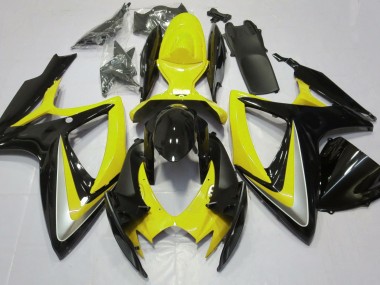 Jaune Brillant Débadgé 2006-2007 Suzuki GSXR 600-750 Carénage Moto