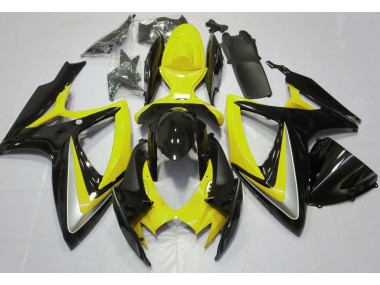 Jaune Brillant Débadgé 2006-2007 Suzuki GSXR 600-750 Carénage Moto