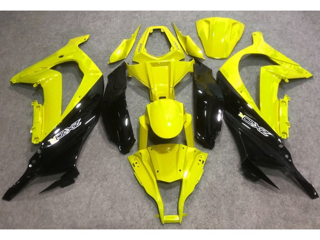 Jaune Brillant & Noir 2016-2019 Kawasaki ZX10R Carénage Moto Jaune Brillant & Noir 2016-2019 Kawasaki ZX10R Carénage Moto