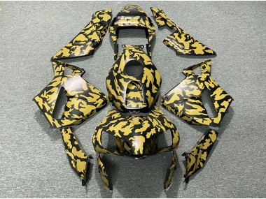 Jaune Camouflage 2003-2004 Honda CBR600RR Carénage Moto