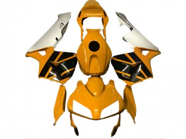 Jaune Moutarde & Argent Mat 2003-2004 Honda CBR600RR Carénage Moto