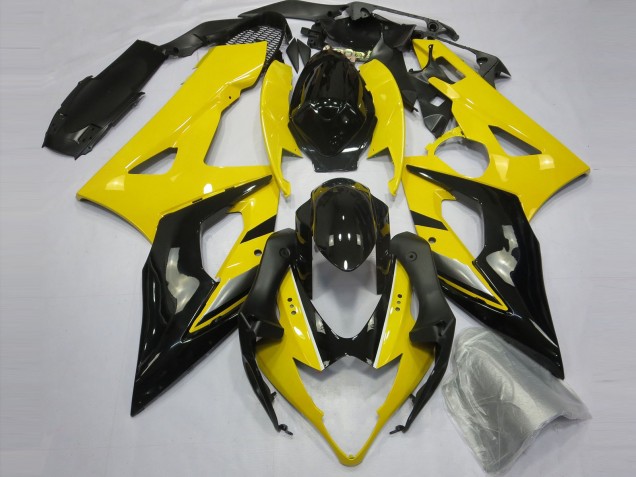 Jaune & Noir 2005-2006 Suzuki GSXR 1000 Carénage Moto Jaune & Noir 2005-2006 Suzuki GSXR 1000 Carénage Moto