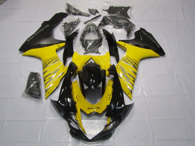 Jaune Noir Mat 2011-2024 Suzuki GSXR 600-750 Carénage Moto