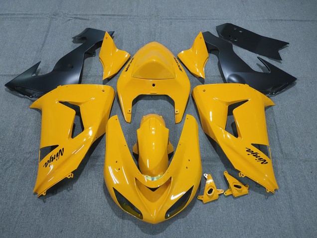 Jaune Perle 2006-2007 Kawasaki ZX10R Carénage Moto Jaune Perle 2006-2007 Kawasaki ZX10R Carénage Moto