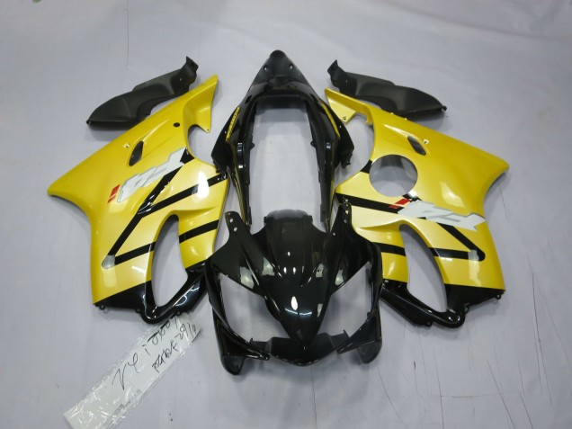 Jaune Perle Noir Brillant 2004-2007 Honda CBR600 F4i Carénage Moto Jaune Perle Noir Brillant 2004-2007 Honda CBR600 F4i Carénage Moto