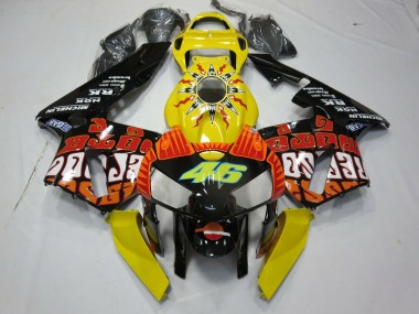 Jaune Rossi 2005-2006 Honda CBR600RR Carénage Moto