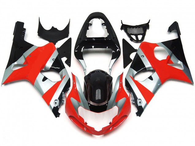Kit De Style Rouge Brillant OEM 2000-2002 Suzuki GSXR 1000 Carénage Moto Kit De Style Rouge Brillant OEM 2000-2002 Suzuki GSXR 1000 Carénage Moto