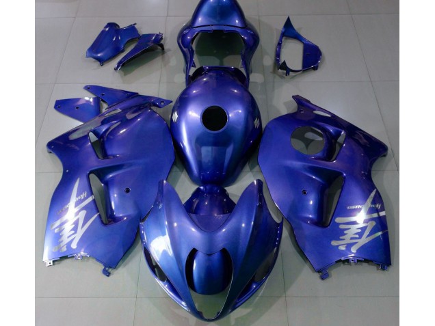 Logo Bleu Brillant & Argent 1997-2007 Suzuki GSXR 1300 Carénage Moto Logo Bleu Brillant & Argent 1997-2007 Suzuki GSXR 1300 Carénage Moto
