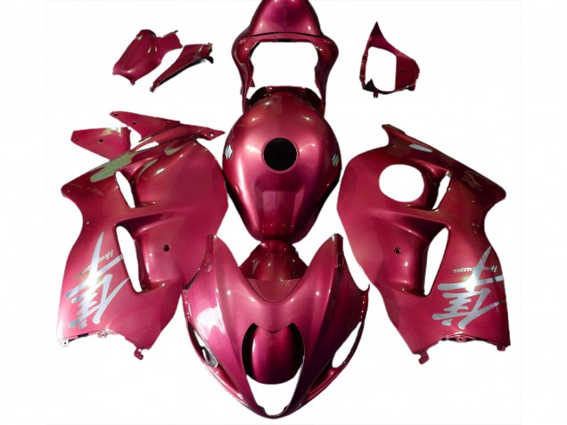Logo Rouge Brillant & Argent 1997-2007 Suzuki GSXR 1300 Carénage Moto Logo Rouge Brillant & Argent 1997-2007 Suzuki GSXR 1300 Carénage Moto