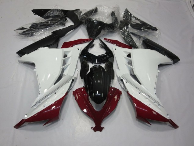 Marron & Blanc 2013-2018 Kawasaki Ninja 300 Carénage Moto Marron & Blanc 2013-2018 Kawasaki Ninja 300 Carénage Moto