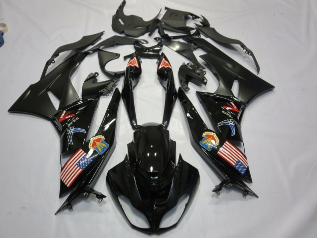 Merica 2009-2012 Kawasaki ZX6R Carénage Moto Merica 2009-2012 Kawasaki ZX6R Carénage Moto