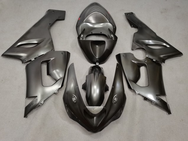 Métal Argent 2005-2006 Kawasaki ZX6R Carénage Moto Métal Argent 2005-2006 Kawasaki ZX6R Carénage Moto