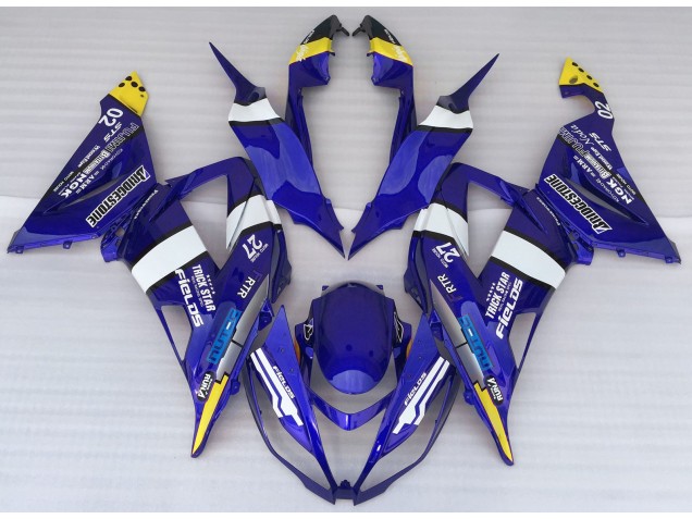 Modèle Bleu 2013-2018 Kawasaki ZX6R Carénage Moto Modèle Bleu 2013-2018 Kawasaki ZX6R Carénage Moto