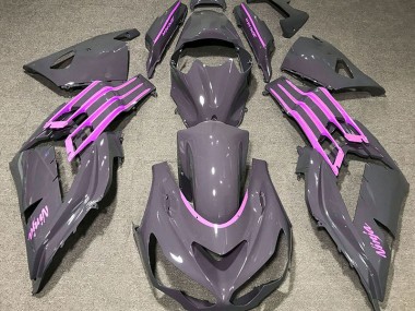 Nardo Gris & Rose 2012-2021 Kawasaki ZX14R Carénage Moto