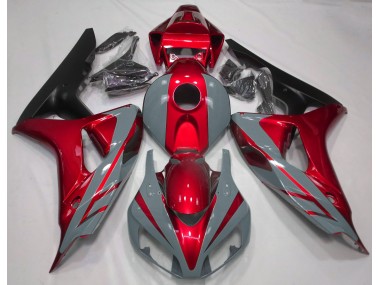 Nardo Gris & Rouge 2006-2007 Honda CBR1000RR Carénage Moto